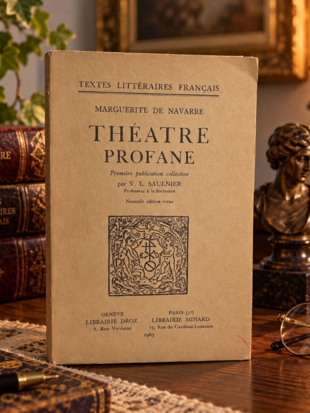 Marguerite De Navarre Théâtre Profane 1963 Book V. L. Saulnier French Literature